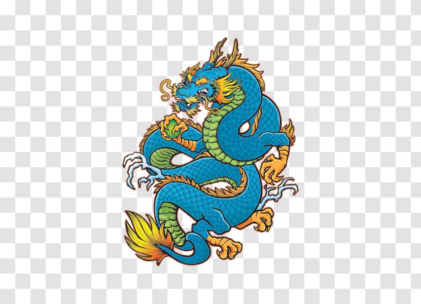 Sticker Wall Decal Chinese Dragon China - Flash Transparent PNG