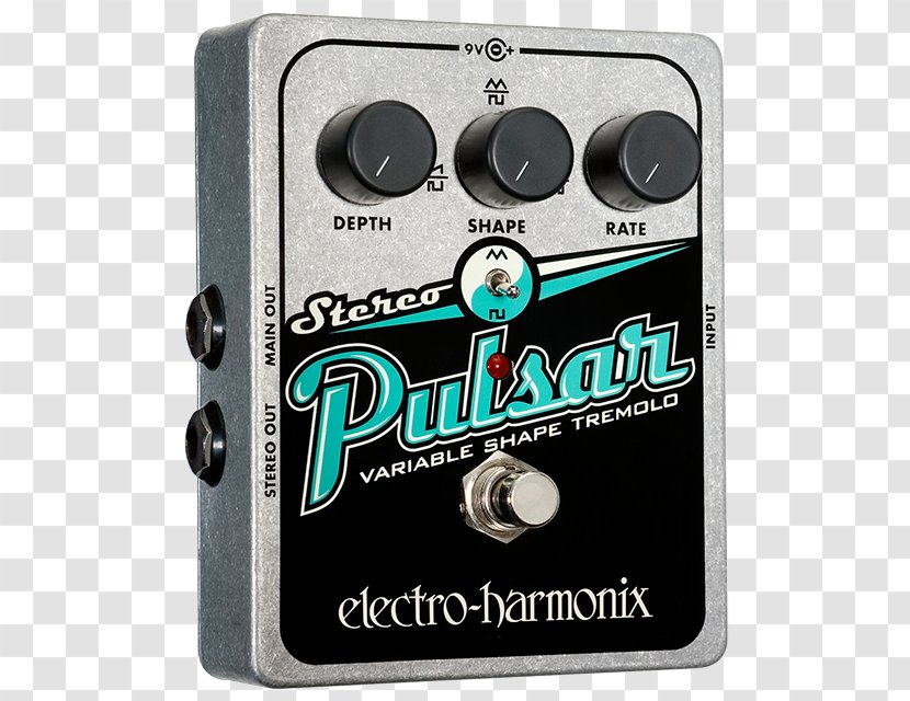 Electro-Harmonix Stereo Pulsar Effects Processors & Pedals Tremolo Electric Guitar - Vibrato Systems For Transparent PNG