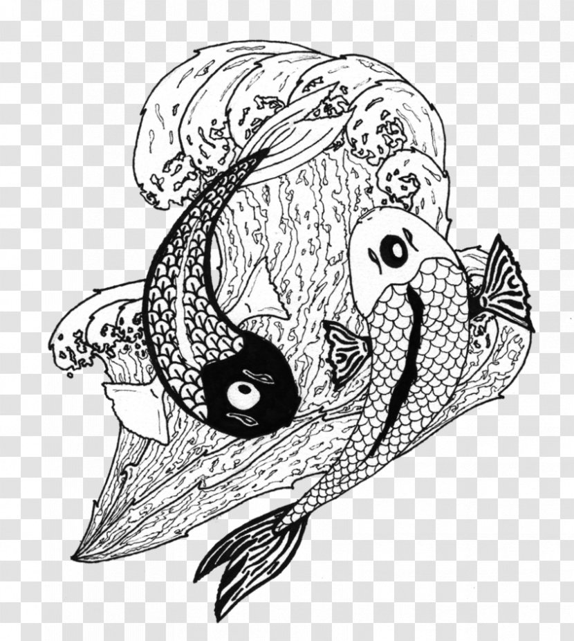 Sleeve Tattoo Koi Artist Process Of Tattooing - Fish - Inspiration Transparent PNG