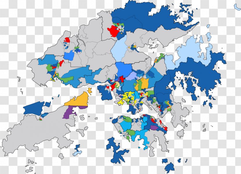 Hong Kong Local Elections, 2015 District Councils Of 2007 - Regina Ip - Map Transparent PNG