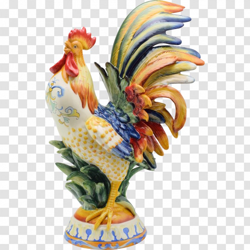 Rooster Vase Chicken As Food Figurine - Antique Handpainted Accessories Material Transparent PNG