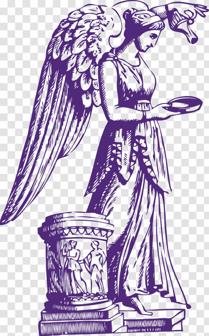 Statue Sculpture Angel - Joint - Vector Material Transparent PNG