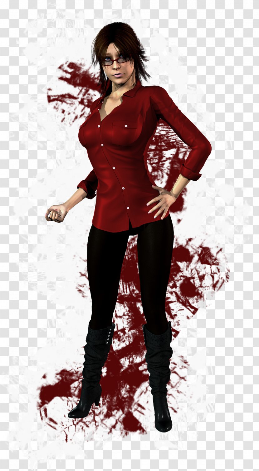 Shoulder Maroon Costume Character - Tree - Abby Transparent PNG
