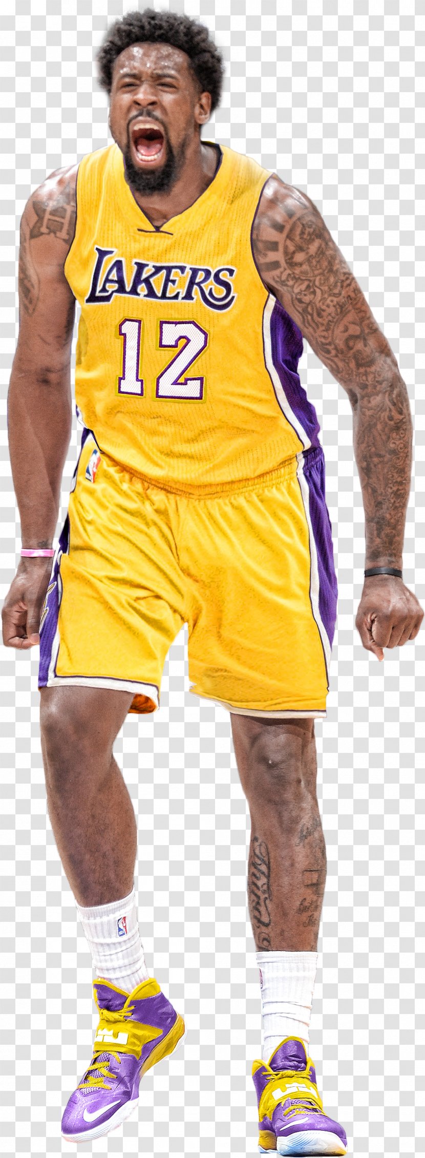D'Angelo Russell Jersey Los Angeles Lakers Basketball Player 2014–15 NBA Season - Deandre Jordan - Ohio State Buckeyes Mens Transparent PNG
