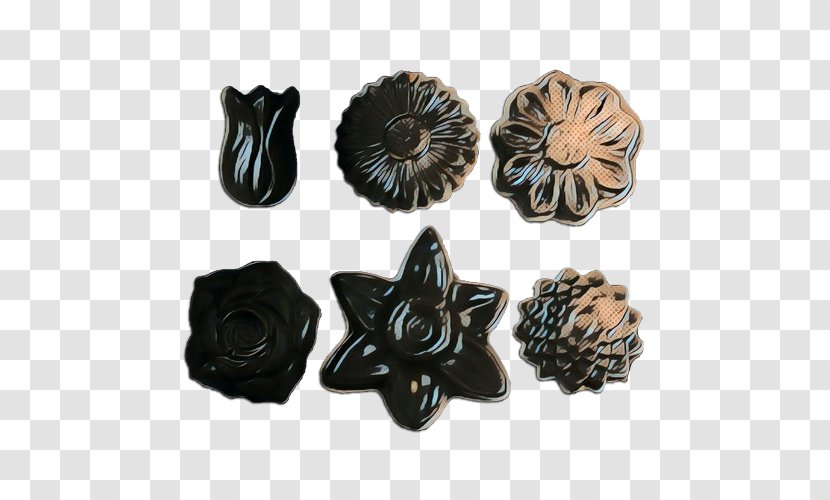 Vintage Flower - Black - Fashion Accessory Jewelry Making Transparent PNG