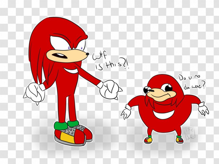 Knuckles The Echidna Ugandan Soundboard Dab - Frame - UGANDA Transparent PNG