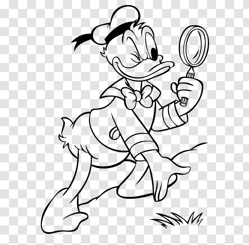 Donald Duck Daisy Mickey Mouse Coloring Book - Heart Transparent PNG