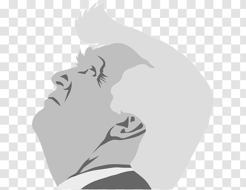 Independent Politician Cartoon Initial Coin Offering Grayscale - Donald Trump Transparent PNG