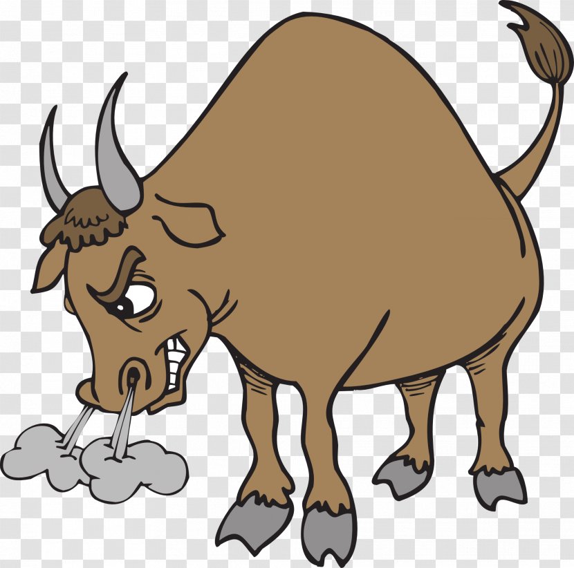 Hereford Cattle Texas Longhorn Bull Clip Art - Organism - Raging Transparent PNG