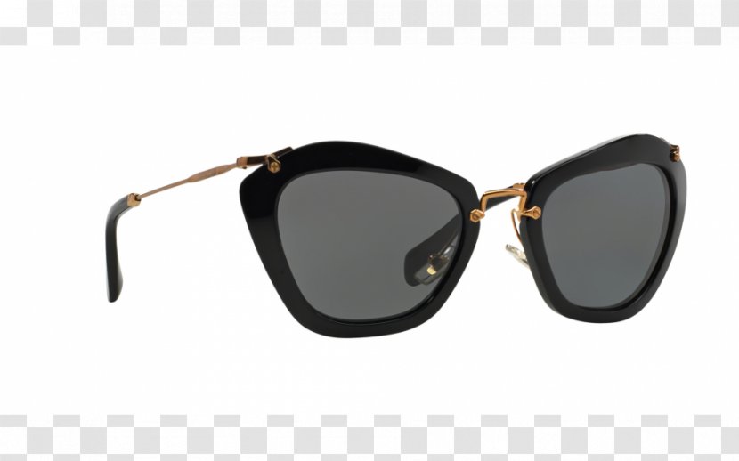 Sunglasses Miu MU 10N Fashion - Beige Transparent PNG