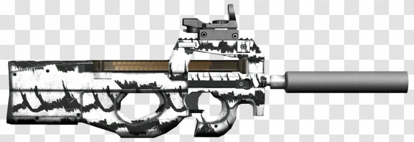 Gun Barrel FN P90 Weapon CrossFire Air - Flower - Ghost Recon Phantoms Download Transparent PNG