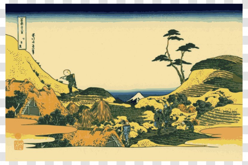 The Great Wave Off Kanagawa Thirty-six Views Of Mount Fuji Fine Wind, Clear Morning Hokusai: (1760 - 1849)Mt Transparent PNG