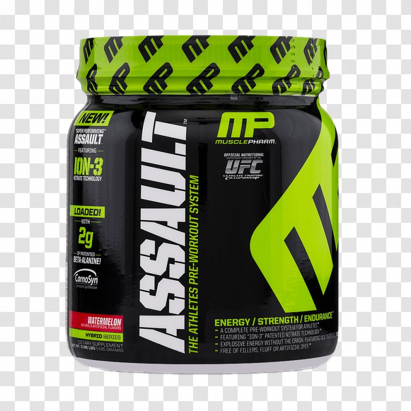 Dietary Supplement Bodybuilding MusclePharm Corp Pre-workout Sports Nutrition - Creatine - Assault Transparent PNG