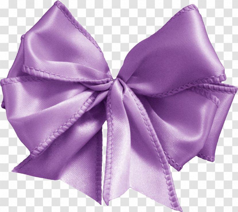 Ribbon Clip Art - Lilac - Pretty Purple Tie Transparent PNG