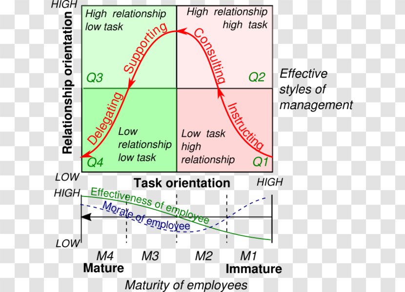 Situational Leadership Theory Management Style Three Levels Of Model - Word Transparent PNG