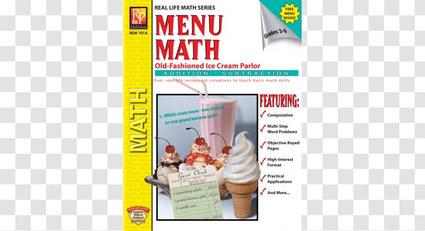 Ice Cream Parlor Fast Food KFC Menu - Brochure Transparent PNG