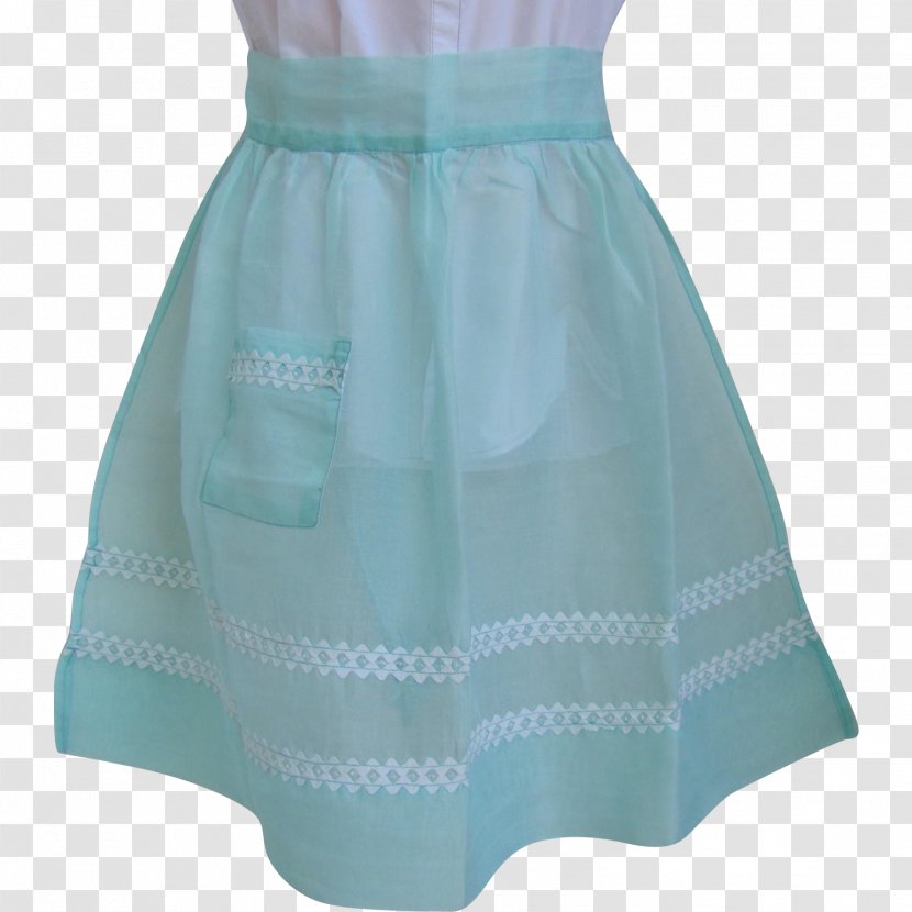 Cocktail Dress Satin Waist - Turquoise Transparent PNG