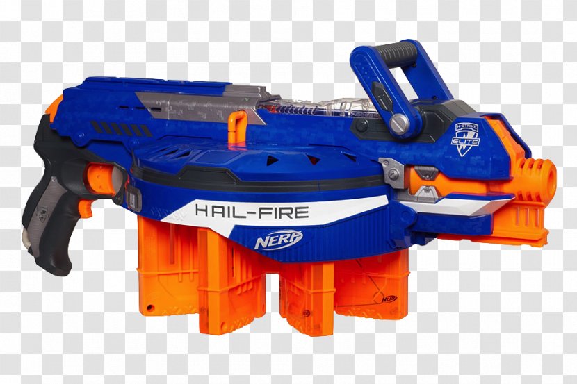 Nerf N-Strike Elite Blaster Toy - Machine Gun Transparent PNG