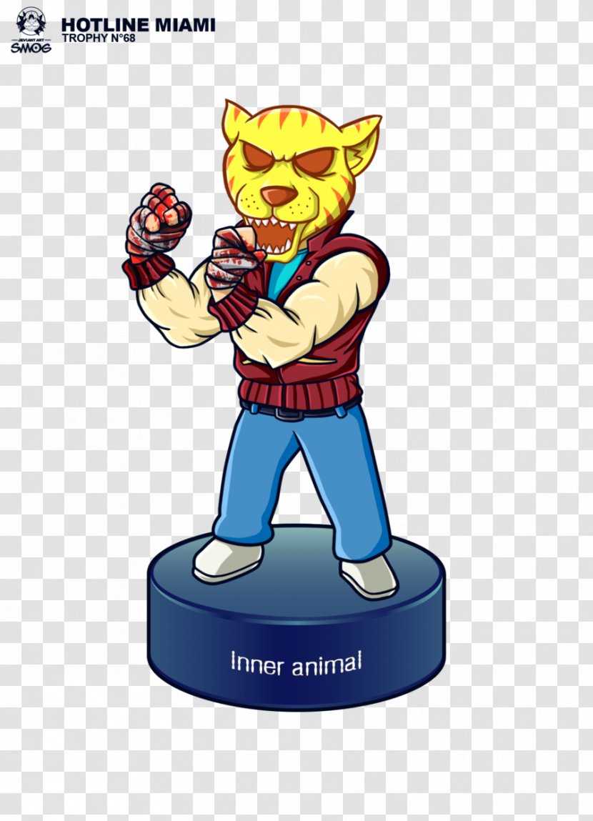 Figurine Action & Toy Figures Cartoon Character Fiction - Figure - Hotline Miami Transparent PNG