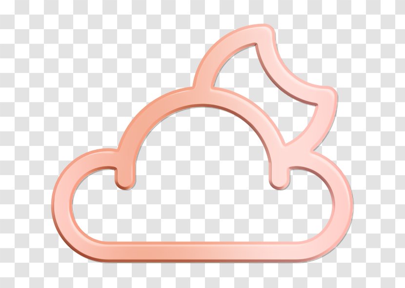 Cloud Icon Forecast Moon - Pink - Heart Fashion Accessory Transparent PNG