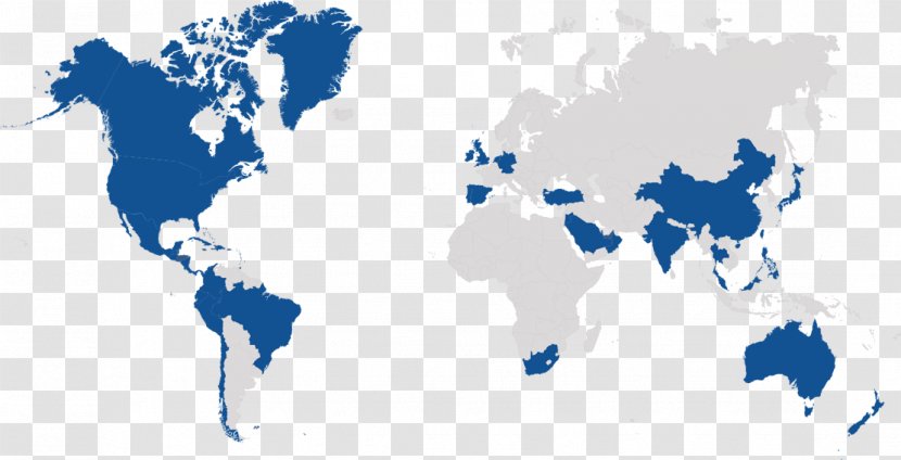 World Map Globe - Equirectangular Projection - Annual Summary Transparent PNG