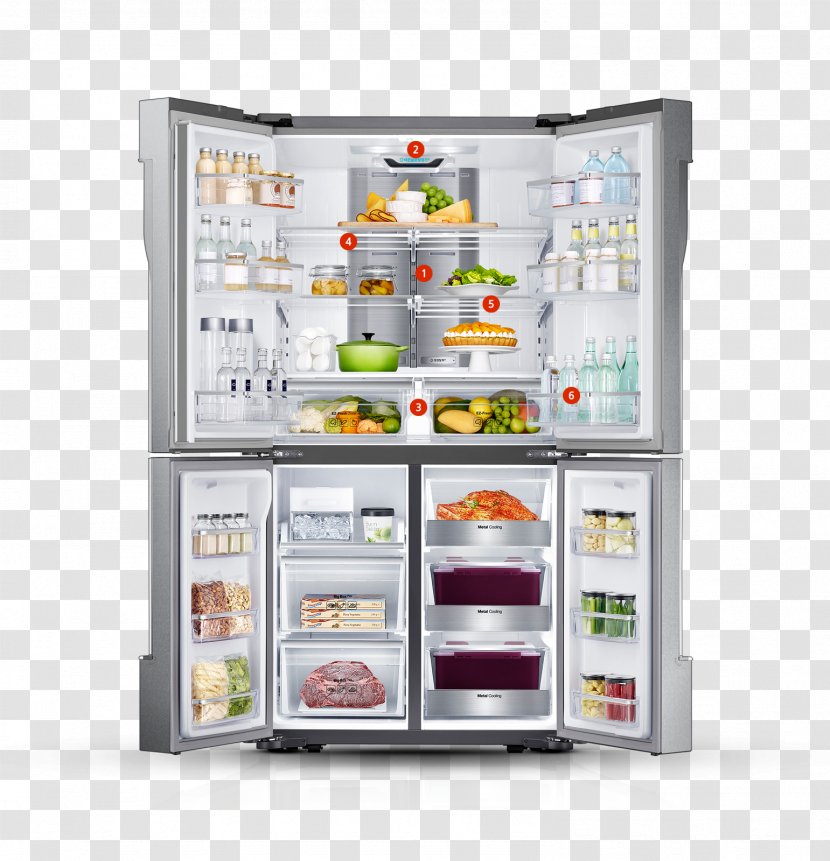 Refrigerator Refrigeration Home Appliance LG Electronics Food - Kimchi - Samsund Dishwasher In Kitchen Transparent PNG