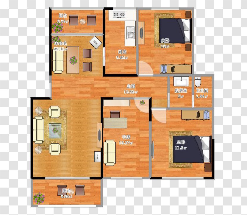 House Painter And Decorator Floor Plan Home Furniture - Family - Design Transparent PNG