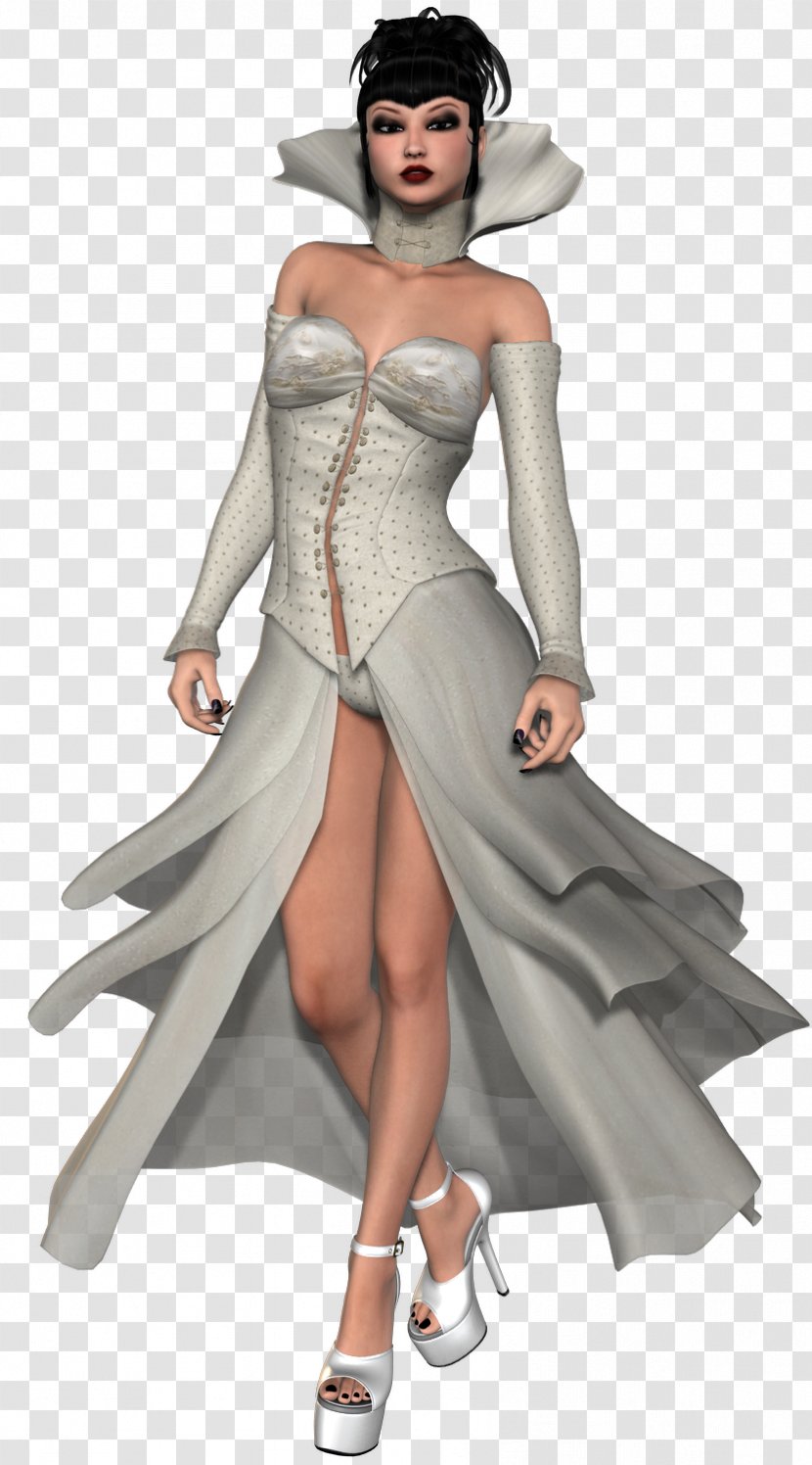 Gown Shoulder Character Fiction - Fictional - Fashion Model Transparent PNG