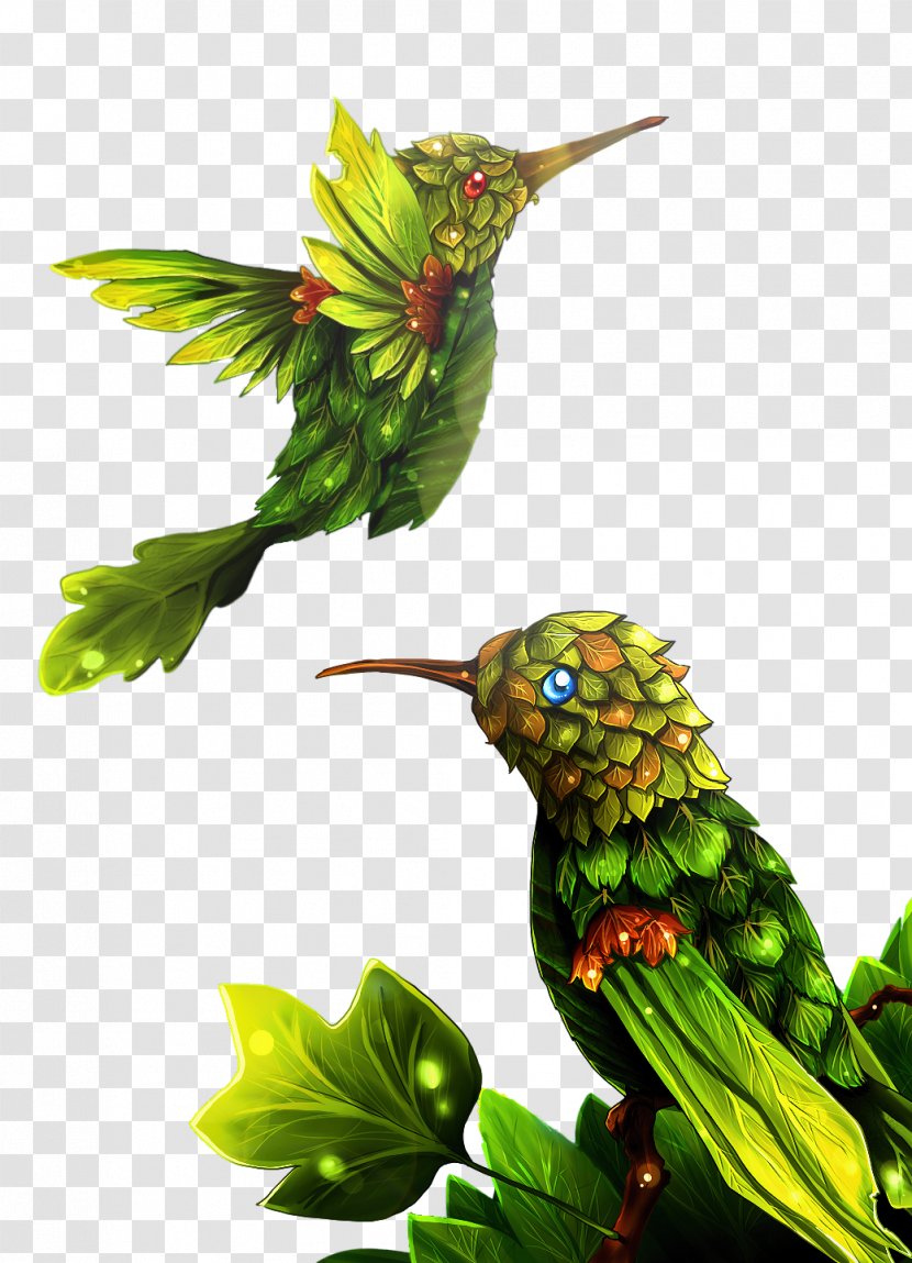 Hummingbird Rendering - Fauna - Folha Transparent PNG