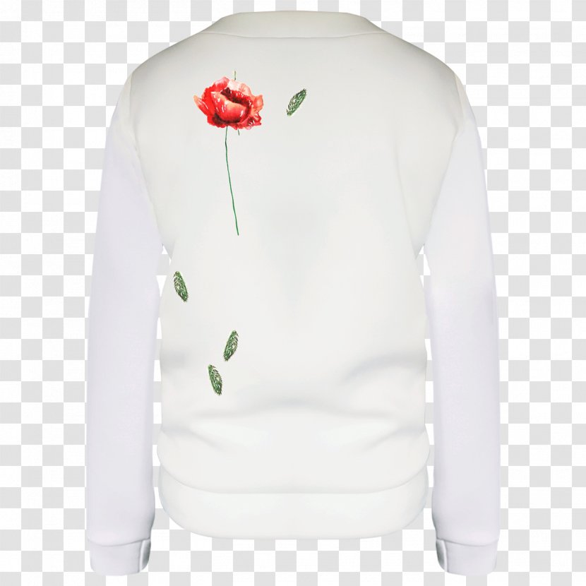 Long-sleeved T-shirt Sweater Bluza - Long Sleeved T Shirt - Red Poppies Transparent PNG
