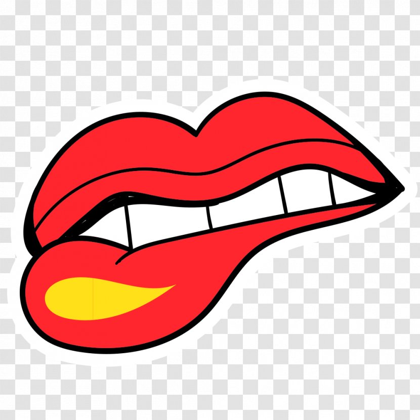 Lip Sticker Image Decal - Heart - For Lips Transparent PNG