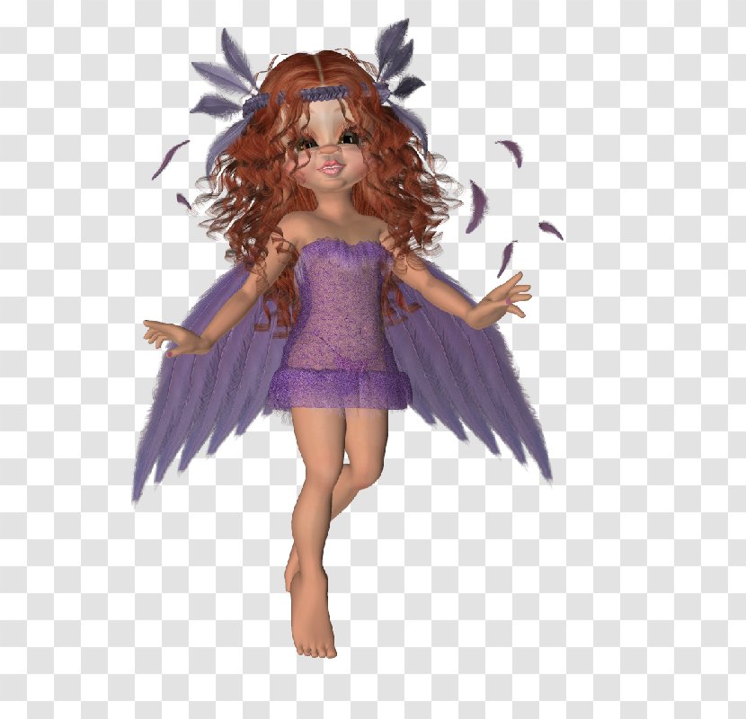 Fairy Purple Doll Angel M - Fictional Character Transparent PNG