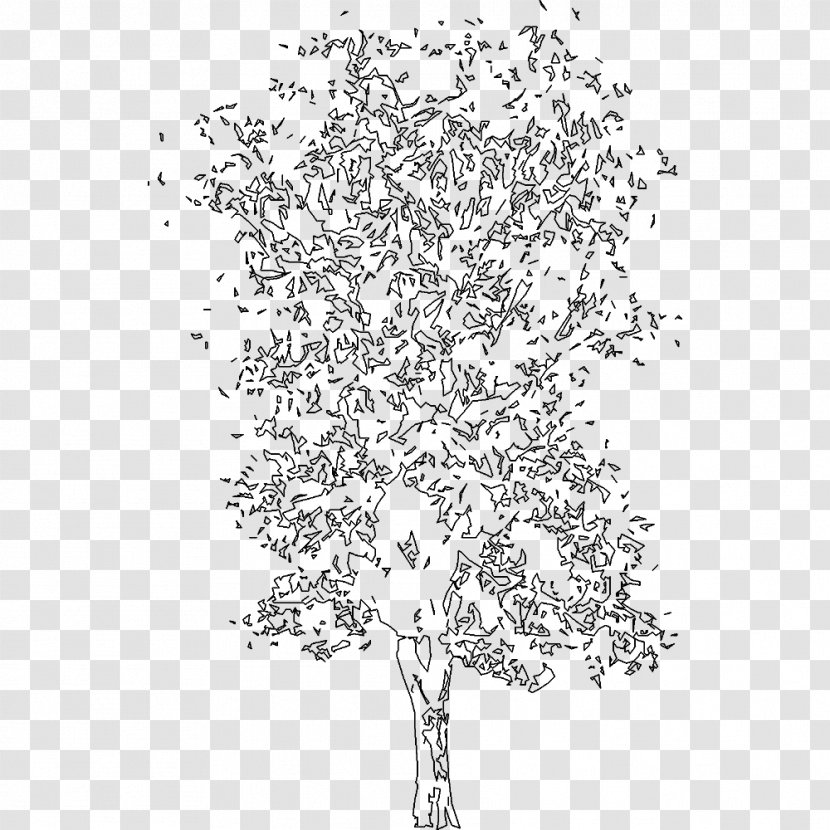 Twig Tree .dwg Computer-aided Design Point - Computeraided Transparent PNG
