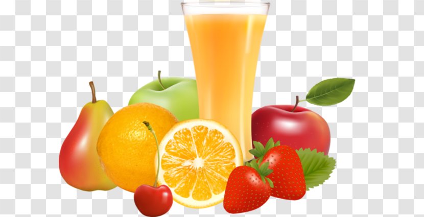 Orange Juice Apple Fruit - Strawberry Transparent PNG