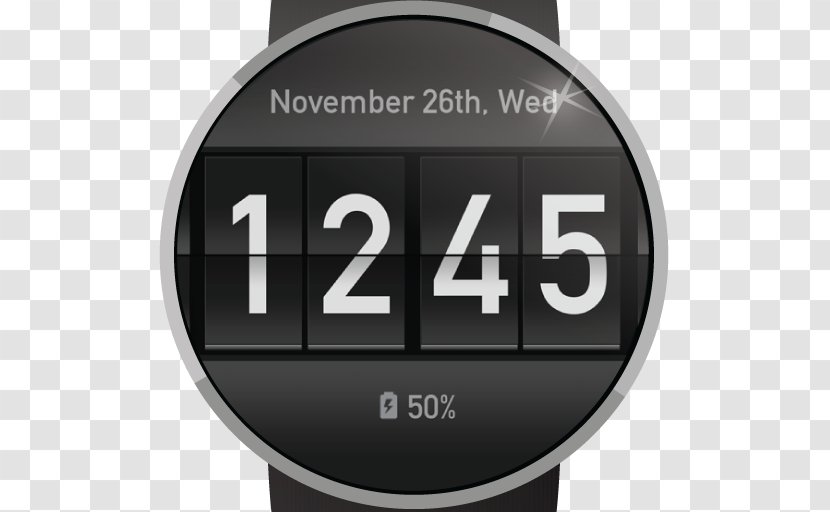 Wear OS Flip Clock Android Samsung Gear 2 - Fit Transparent PNG