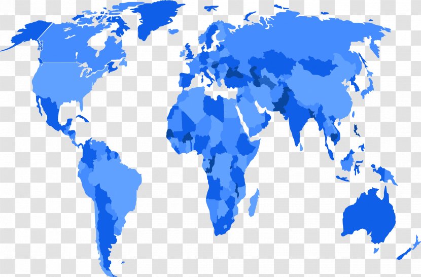 Turkey United States World Map Icon - Earth - Distribution Blue Transparent PNG