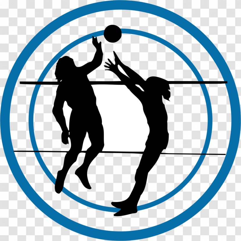 Beach Volleyball Clip Art Silhouette - Joint - Quadrille Vector Transparent PNG