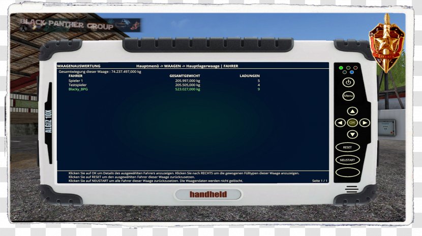 Farming Simulator 17 Mod Map Measuring Scales Multimedia - Panther Transparent PNG