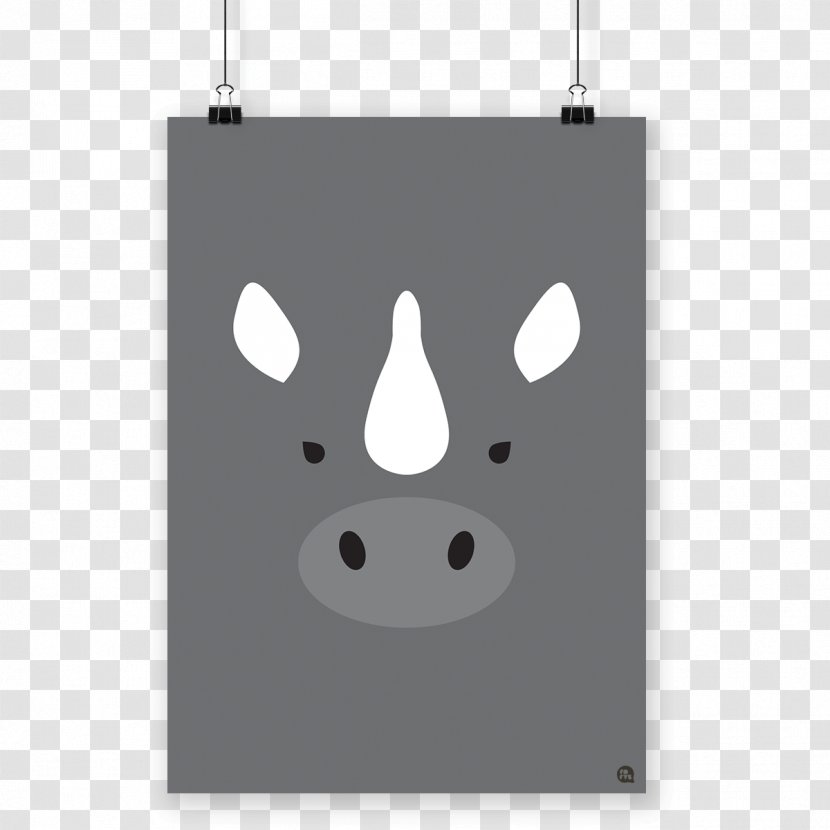 Mammal Cartoon Rectangle Snout Font - Rinoceronte Transparent PNG