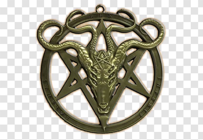 Baphomet Amulet - Satan - Image Transparent PNG