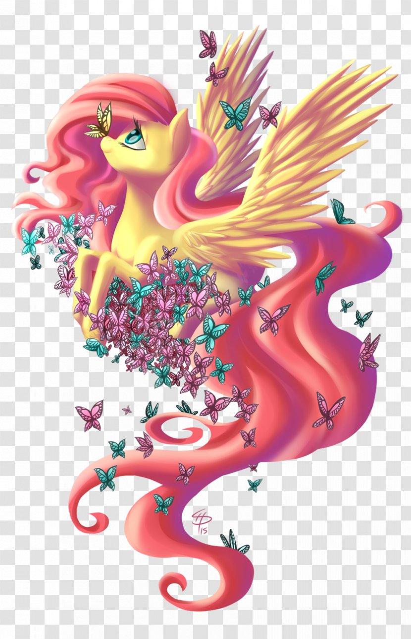 My Little Pony Fluttershy Princess Celestia Art - Deviantart Transparent PNG