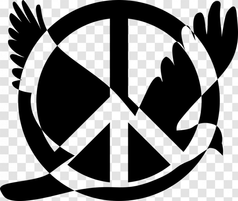Clip Art Bird Pigeons And Doves Flight - Peace Sign Drawing Images Transparent PNG