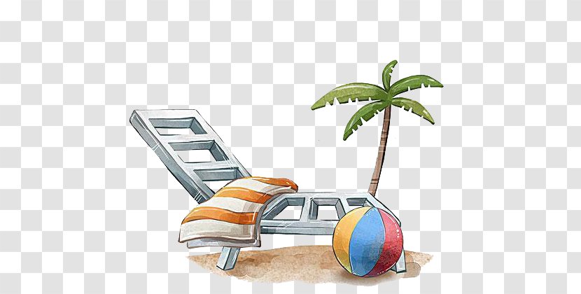 Beach Stock Photography Illustration - Automotive Design - Hand-painted Summer Transparent PNG