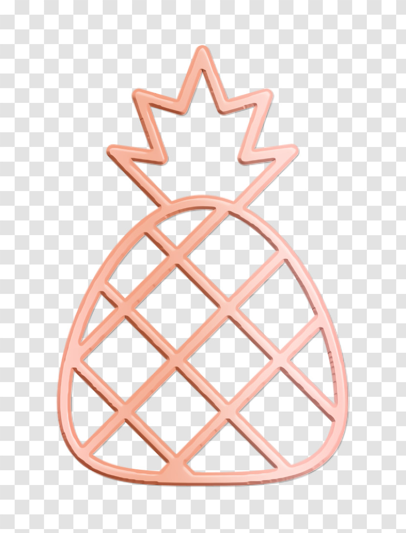 Summer Icon Pineapple Icon Fruit Icon Transparent PNG