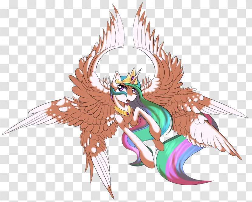 Winged Unicorn Princess Celestia Art Pony - Silhouette - Glare Element Transparent PNG