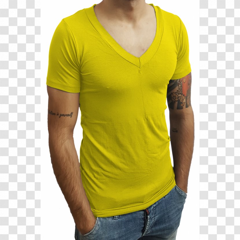 T-shirt Fashion Collar Sleeve - Active Shirt Transparent PNG
