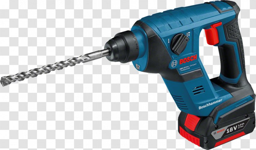 Hammer Drill Robert Bosch GmbH Augers SDS Lithium-ion Battery - Power Tool - Hardware Transparent PNG