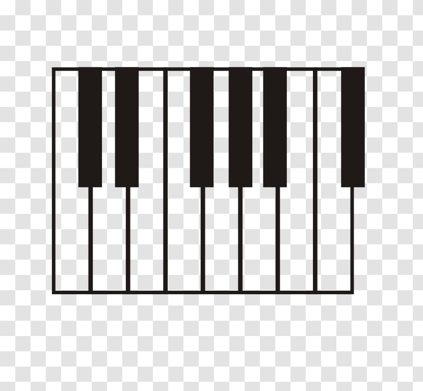 Piano Musical Keyboard - Silhouette Transparent PNG