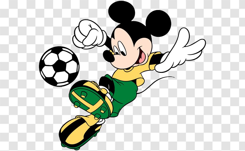 Mickey Mouse Minnie Donald Duck Daisy Clip Art - Football - Soccer Transparent PNG