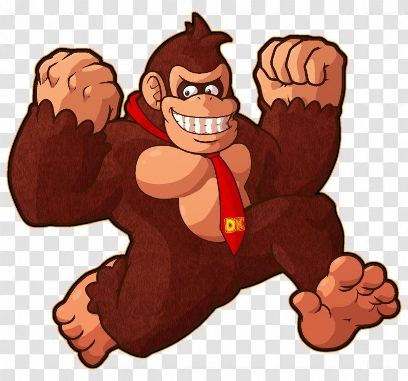 Donkey Kong Country Mario Kart 8 Deluxe Gorilla DeviantArt - Silhouette Transparent PNG